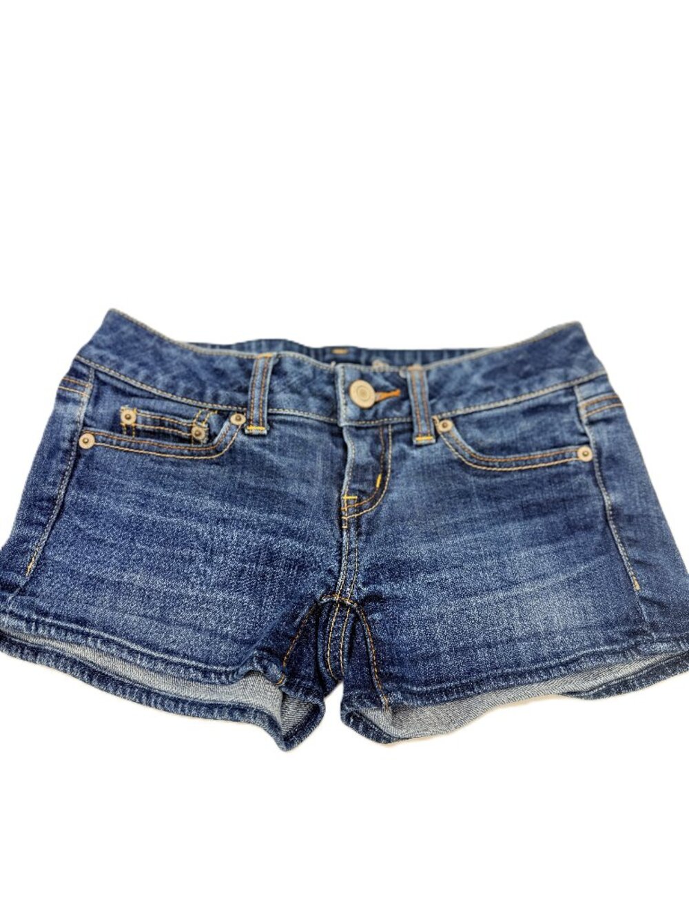 American Eagle Micro Mini Denim Shorts Y2K Coquette Indie Sleaze 00 3939